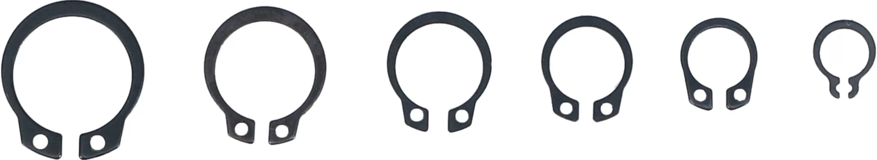Außen-Seegerring-Sortiment (Sprengringe) | Ø 8 - 19 mm | 78-tlg.