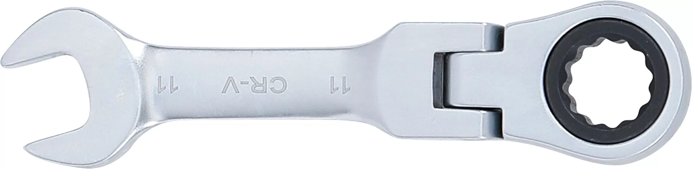 Ratschenring-Maulschlüssel | kurz | abwinkelbar | SW 11 mm