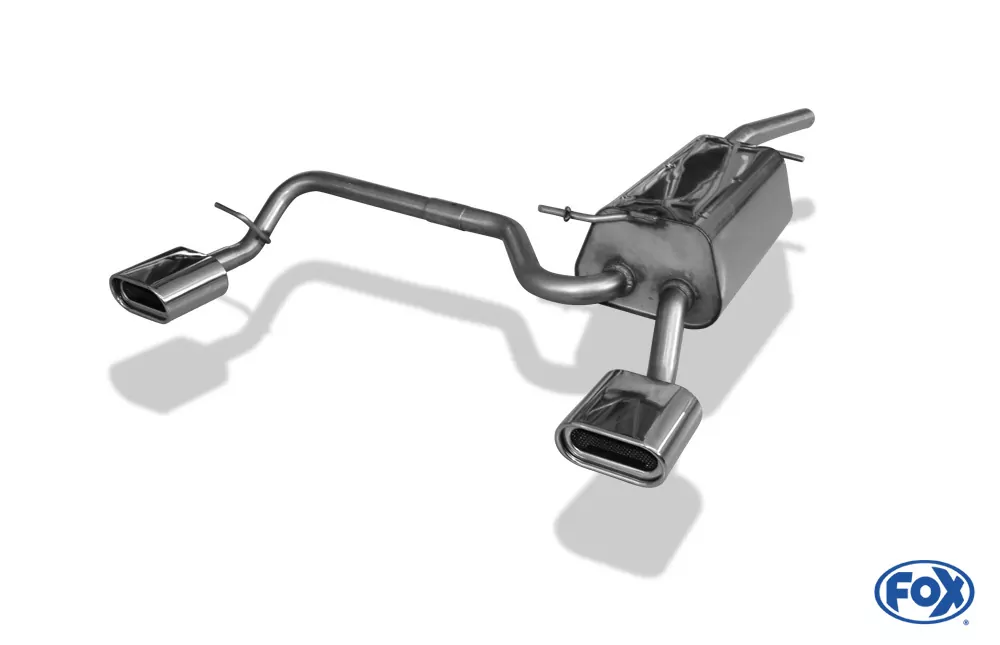 VW Caddy III  Endschalldämpfer Ausgang rechts/links - 160x80 Typ 53 rechts/links