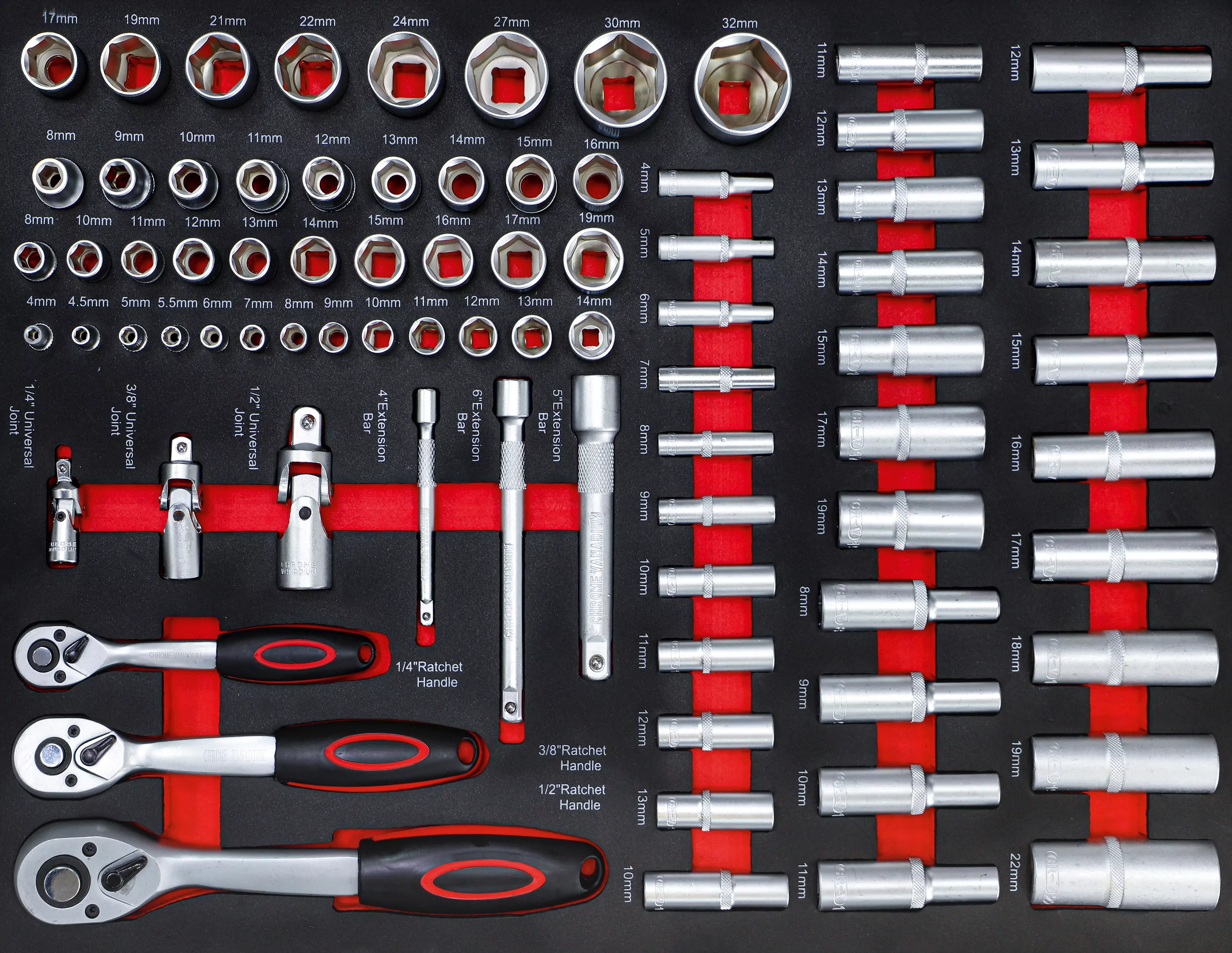 Werkstattwagen | 7 Schubladen | 1 Seitentür | mit 250 Werkzeugen