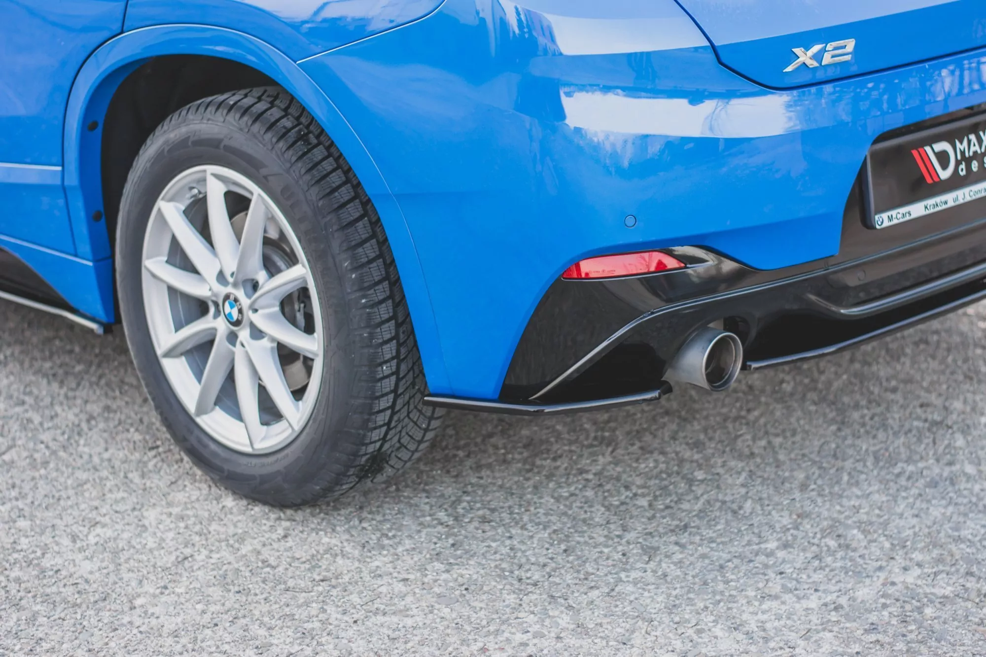 Heck Ansatz Flaps Diffusor Passend Für Diffusor Passend Für BMW X2 F39 M-Paket Schwarz Hochglanz Schwarz Hochglanz