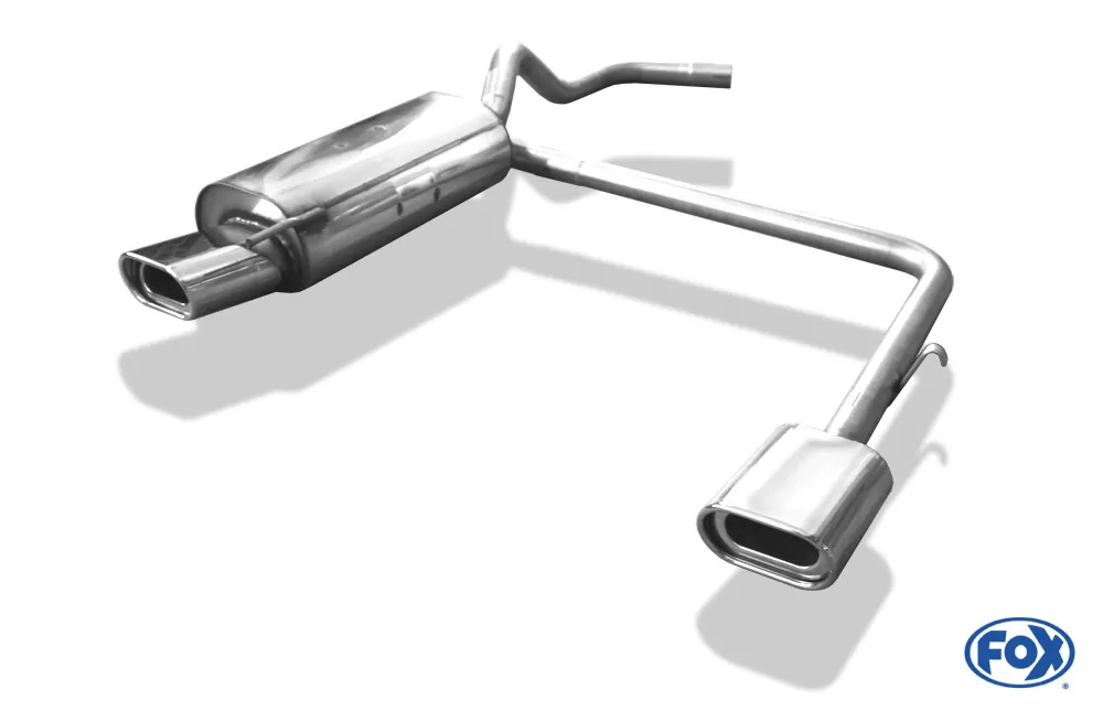VW Polo 6N  Endschalldämpfer Ausgang rechts/links - 135x80 Typ 53 rechts/links