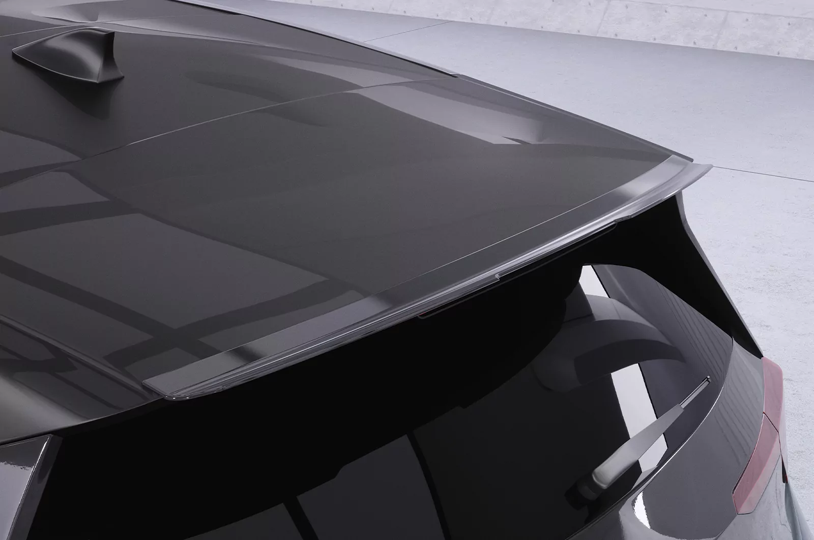 Heckflügel mit ABE für VW ID.3 HF620 Strukturiert (schwarz matt)