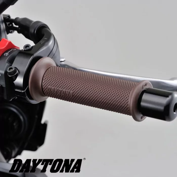 Gummi-Griff "Base" | braun Länge: 120mm | offen | 7/8"-22 mm