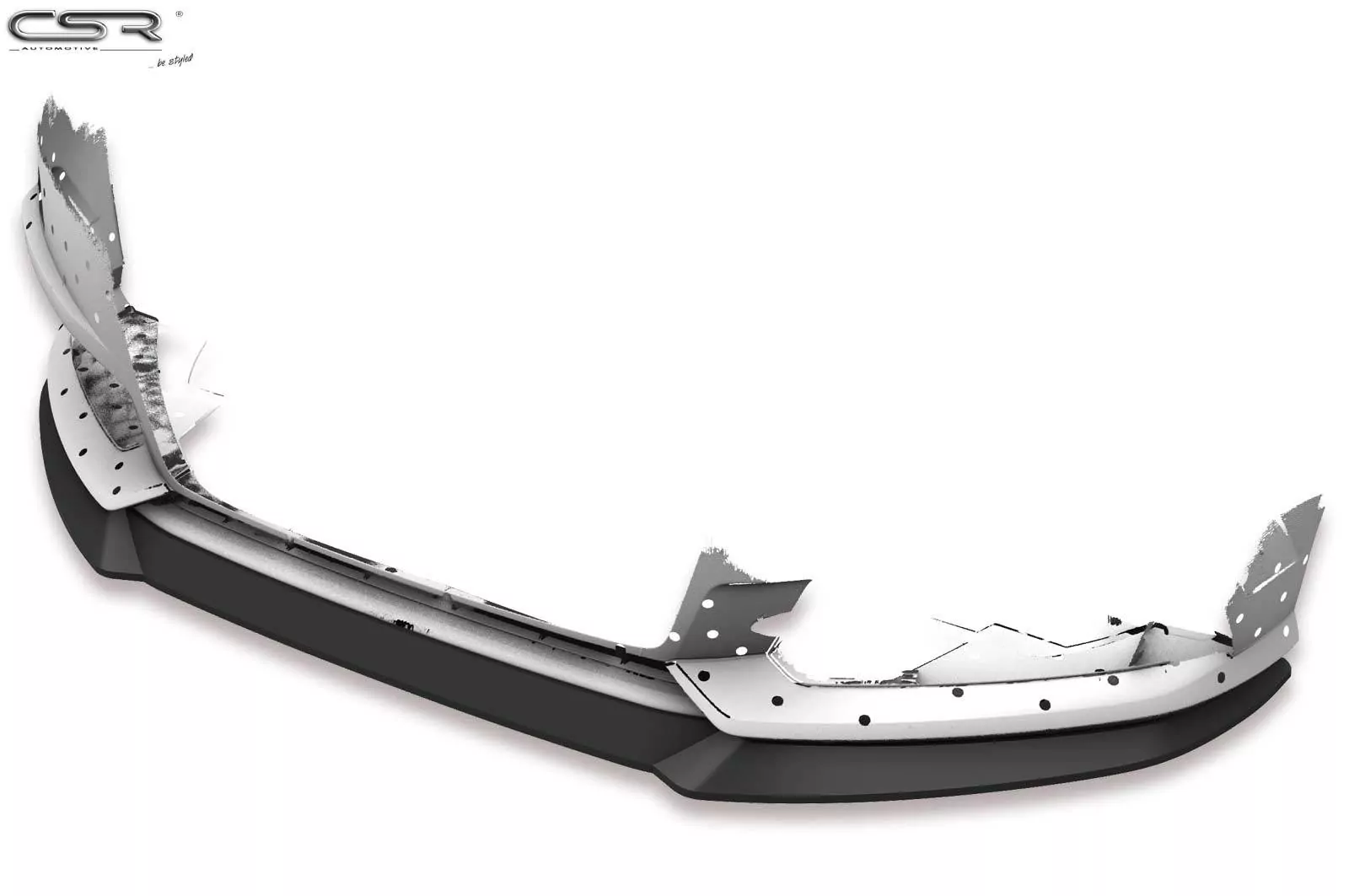 Cup-Spoilerlippe mit ABE für Audi A6 C7 4G S-Line/ S6 C7 4G CSL410-M Carbon Look (matt)