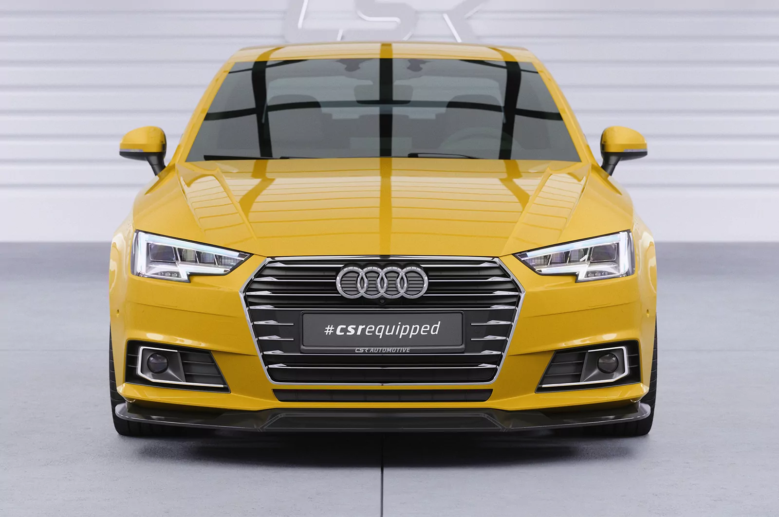 Cup-Spoilerlippe mit ABE für Audi A4 B9 (Typ 8W) CSL387 Strukturiert (schwarz matt)