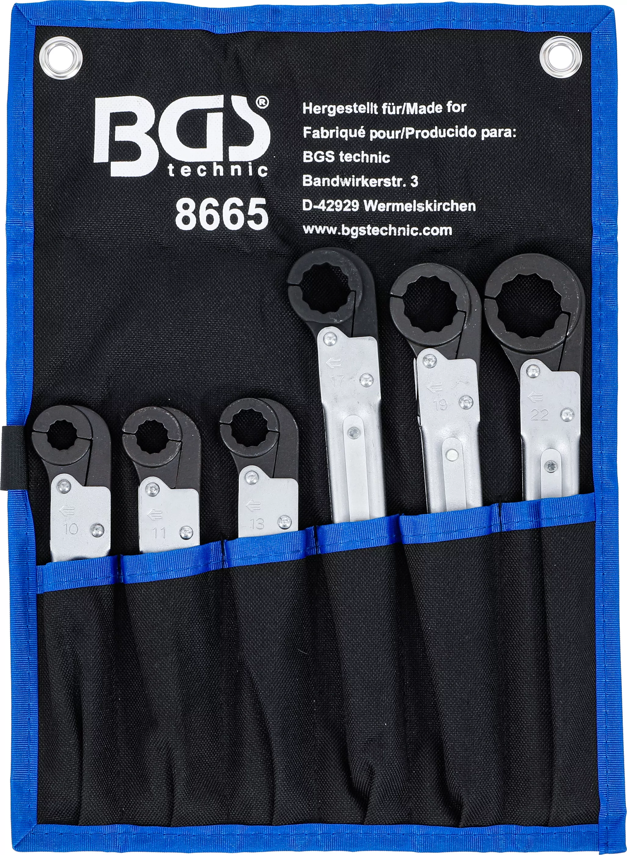 Leitungs-Ratschenschlüssel-Satz | 6-tlg.