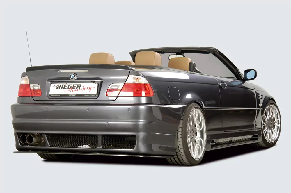Rieger Heckschürze M3-Look für BMW 3er E46 | Cabrio 02.02- (ab Facelift) Cabrio Facelift
