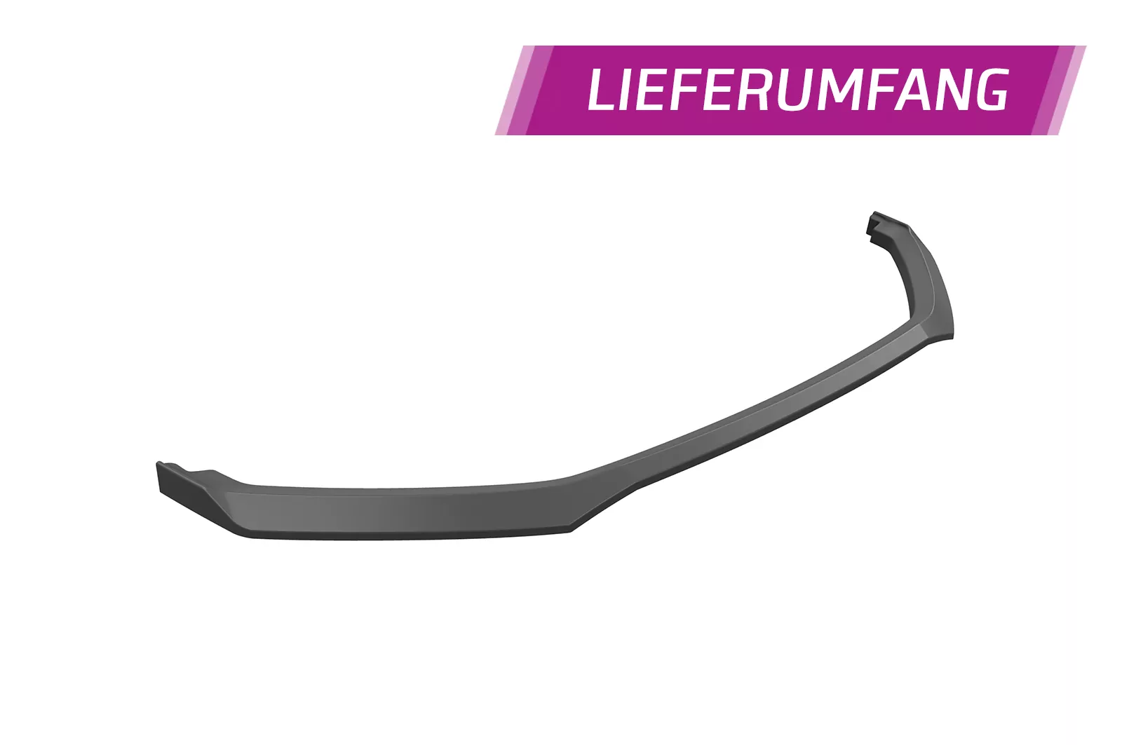 Cup-Spoilerlippe mit ABE für Skoda Kodiaq CSL626 Schwarz Strukturiert