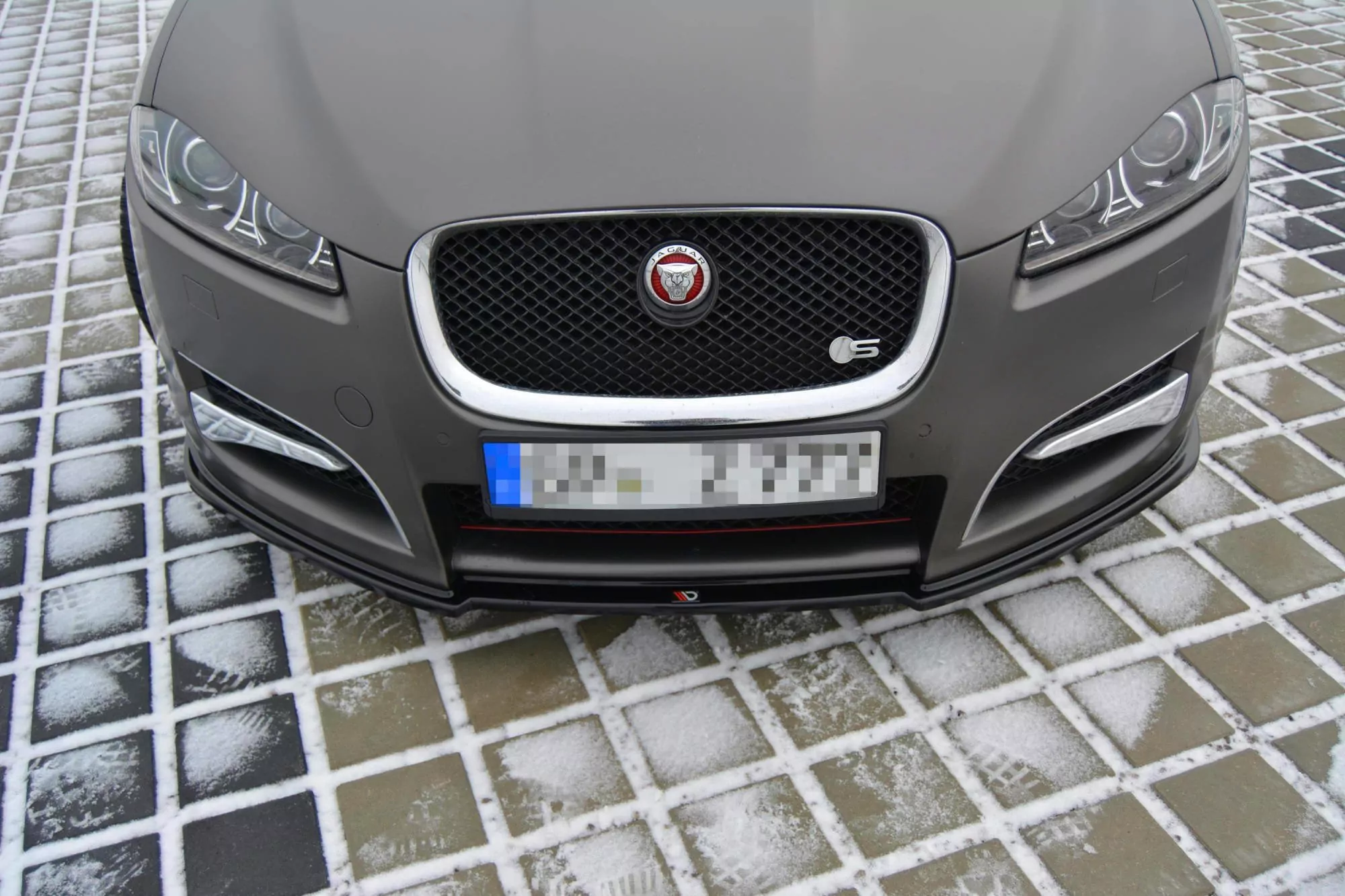 Front Ansatz Passend Für Passend Für JAGUAR XF (X250) Schwarz Hochglanz Schwarz Hochglanz