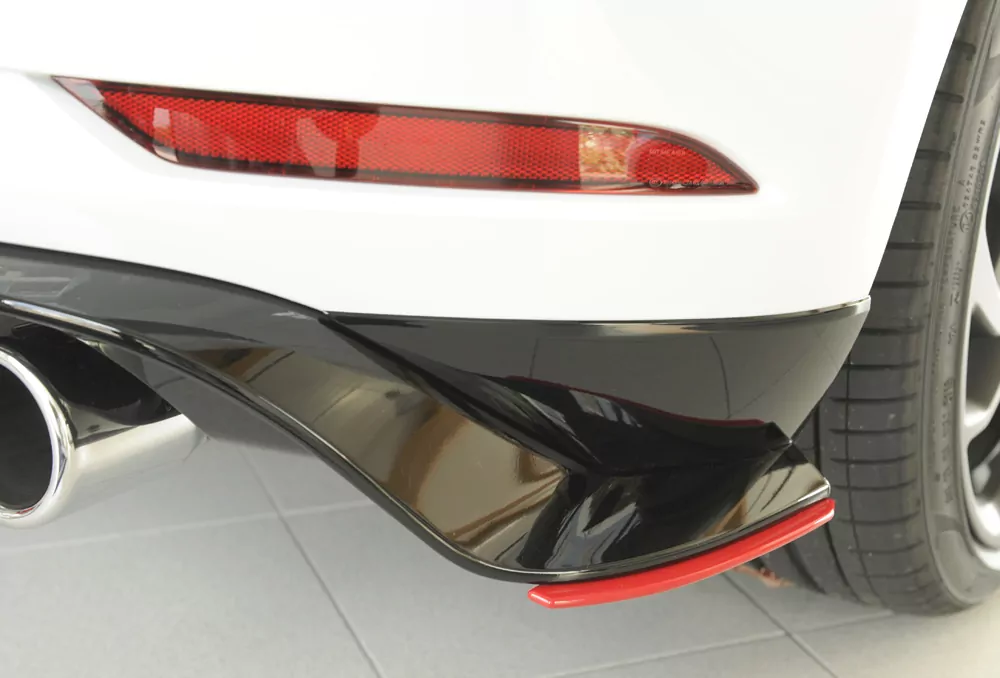 Rieger Heckschürzenansatz seitlich rechts für VW Golf 7 GTI-TCR | 5-tür. 01.19- für orig. Heckansatz VW Golf 7 GTI-TCR