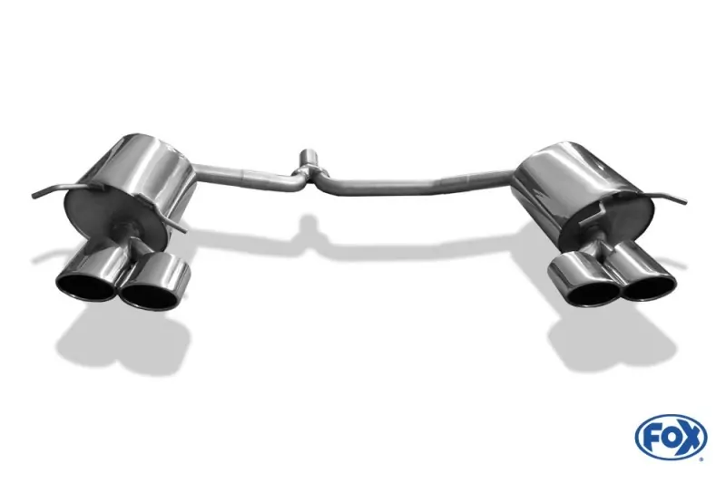 Mercedes C-Klasse 4 Zylinder - W204/S204 AMG-Paket Endschalldämpfer rechts/links mit Y-Verbindungsstück - 2x115x85 Typ 32 rechts/links