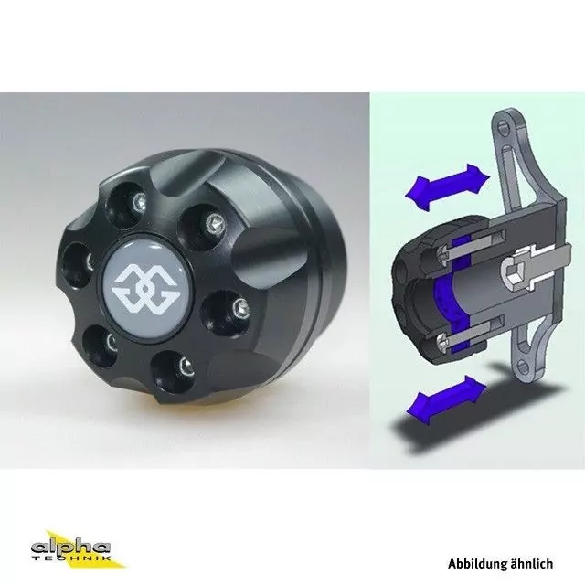 Gilles Sturzpads für Suzuki SV650 WCX0 2016- schwarz