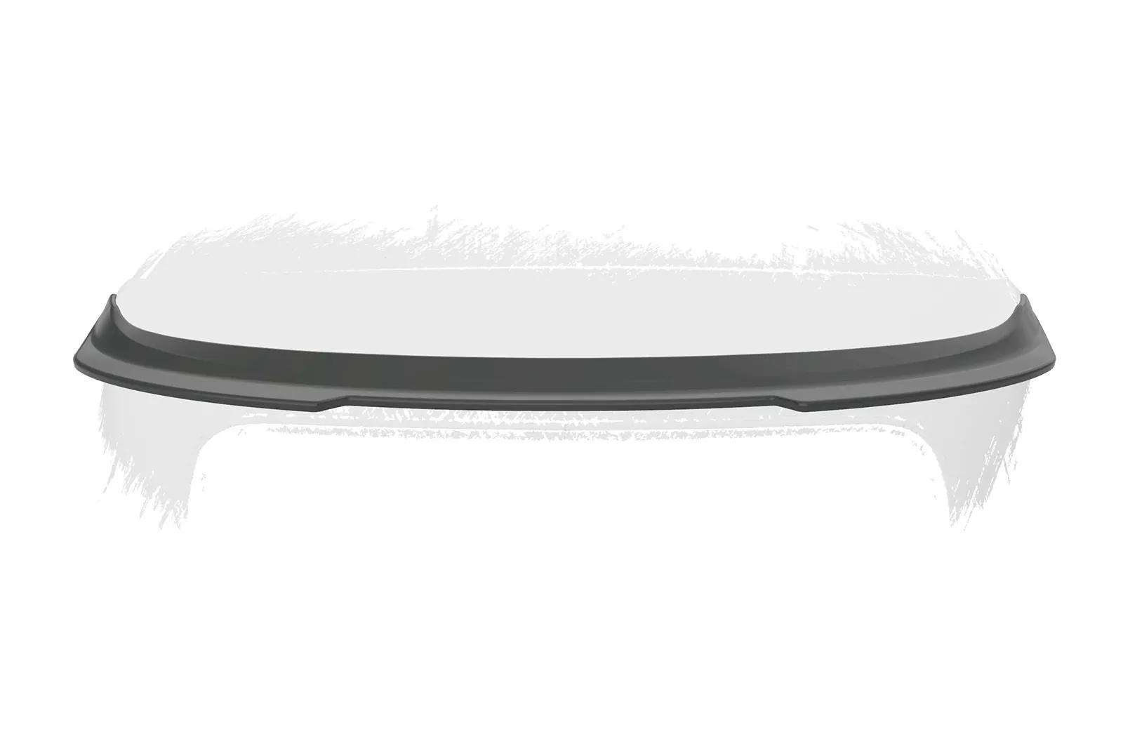 Heckflügel mit ABE für Smart Fortwo 453 Cabrio HF863 Schwarz Strukturiert