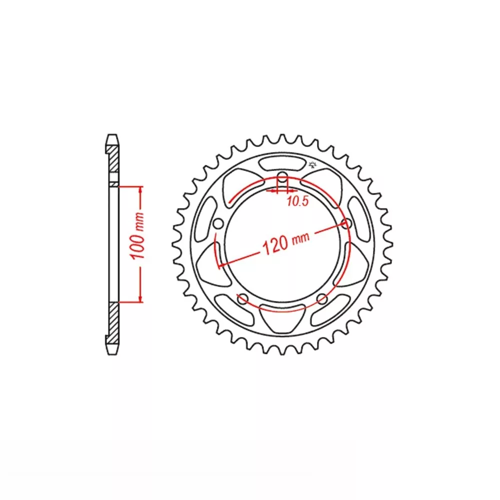 EK-Chain Kettensatz 525 ZVX-3 für Aprilia 1000 RSV4 Factory bis Modelljahr 2015- Farbe Gold