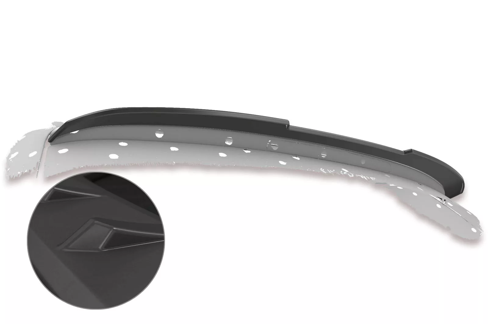 Heckflügel mit ABE für Seat Exeo ST (3R) Lackierfreundlich (schwarz matt)