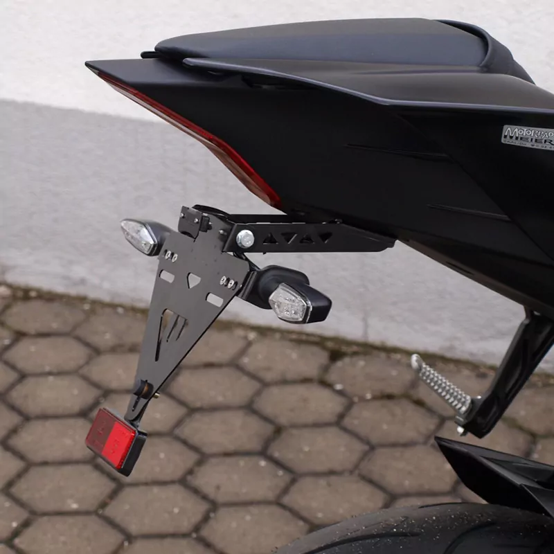 alpha Technik Kennzeichenhalter für Yamaha YZF-R6,YZF600; Typ RJ27; Modelljahr 2017-