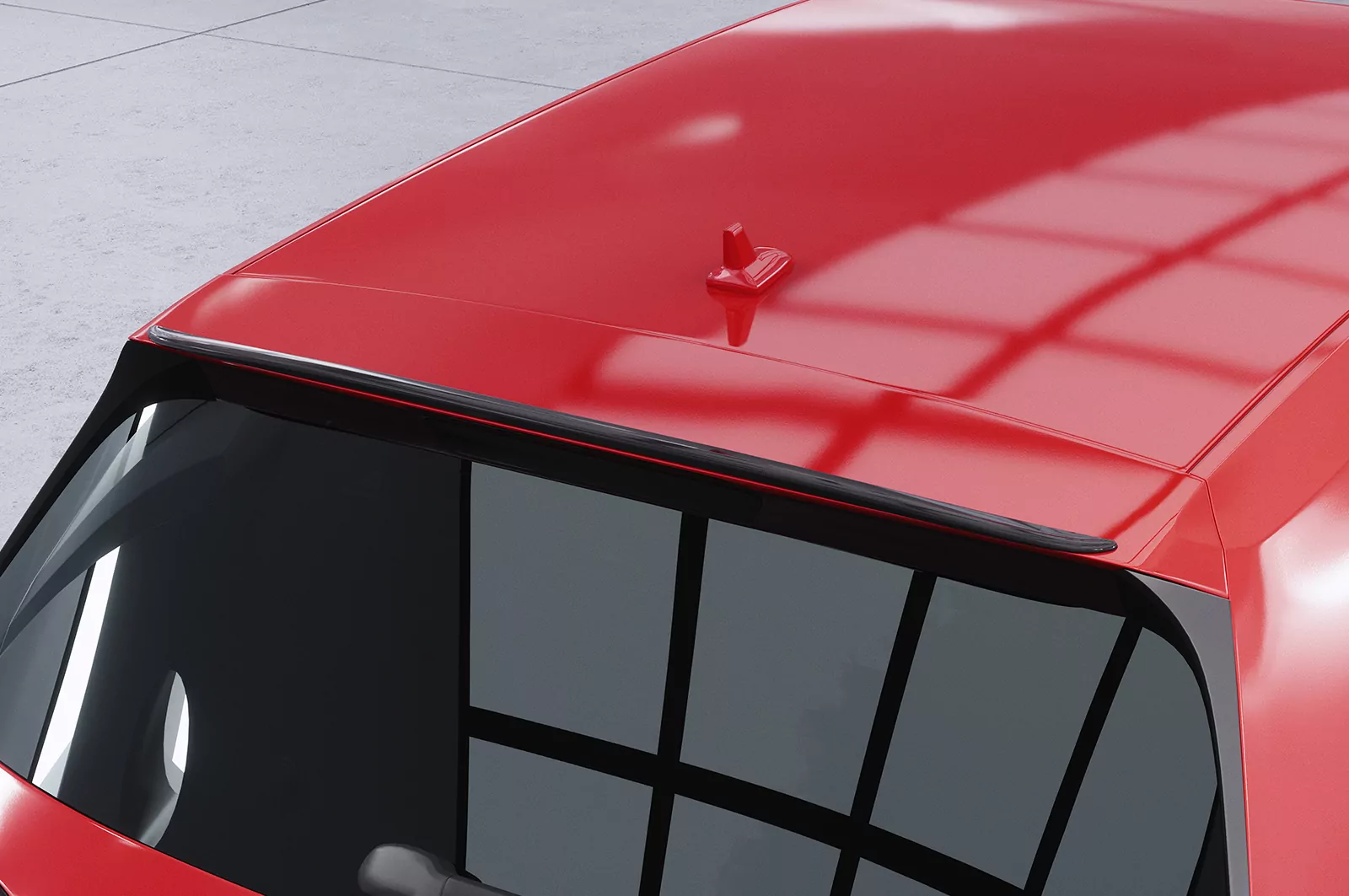 Heckflügel mit ABE für VW Golf 7 (Typ AU) GTI, GTD, GTE, R, R-Line HF918 Schwarz Strukturiert