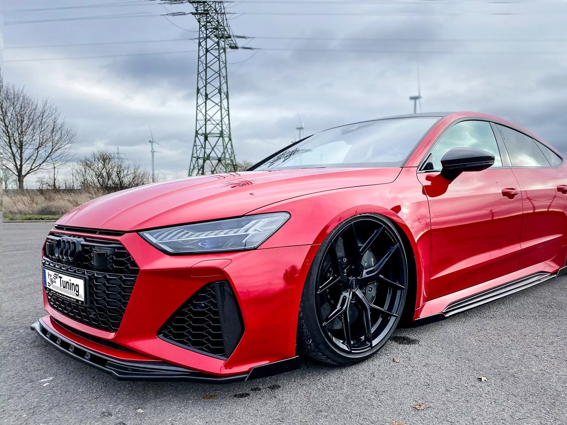 Cup Frontspoilerlippe mit Wing für Audi RS7 C8