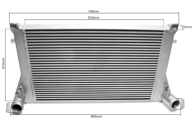 TA Technix Ladeluftkühler passend für Audi A3 (8V), TT (8S) / Seat Leon (5F) / Skoda Octavia III (5E), Superb III (3T) / VW Golf VII (AU), Passat (B8) 1.8TFSI+2.0TFSI Motoren
