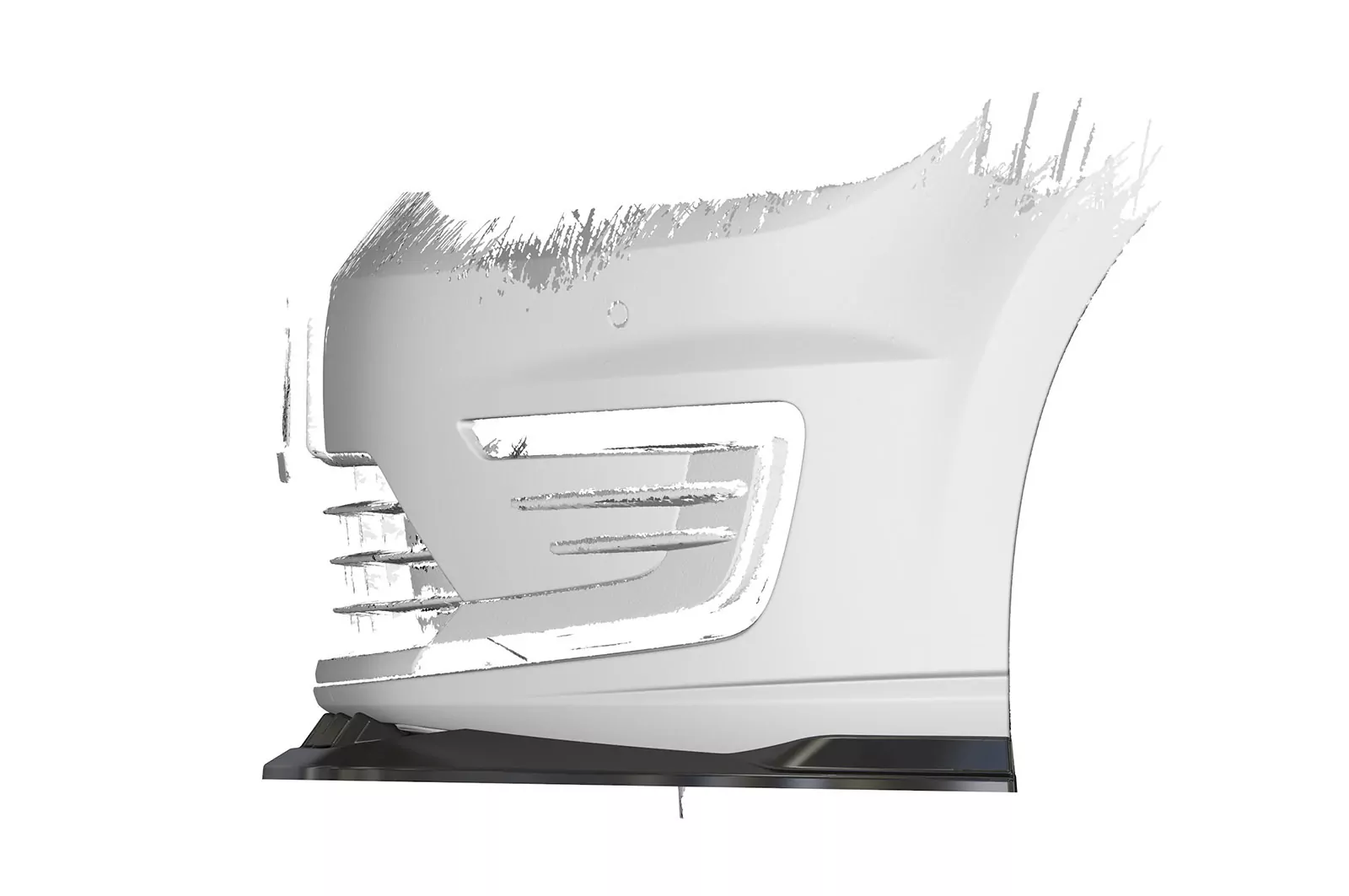 Cup-Spoilerlippe mit ABE für VW e-Molf CSL474-M Carbon Look (matt)