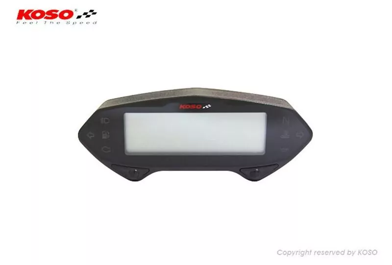 KOSO DB-01RN LCD Multifunktions-Drehzahlmesser schwarz