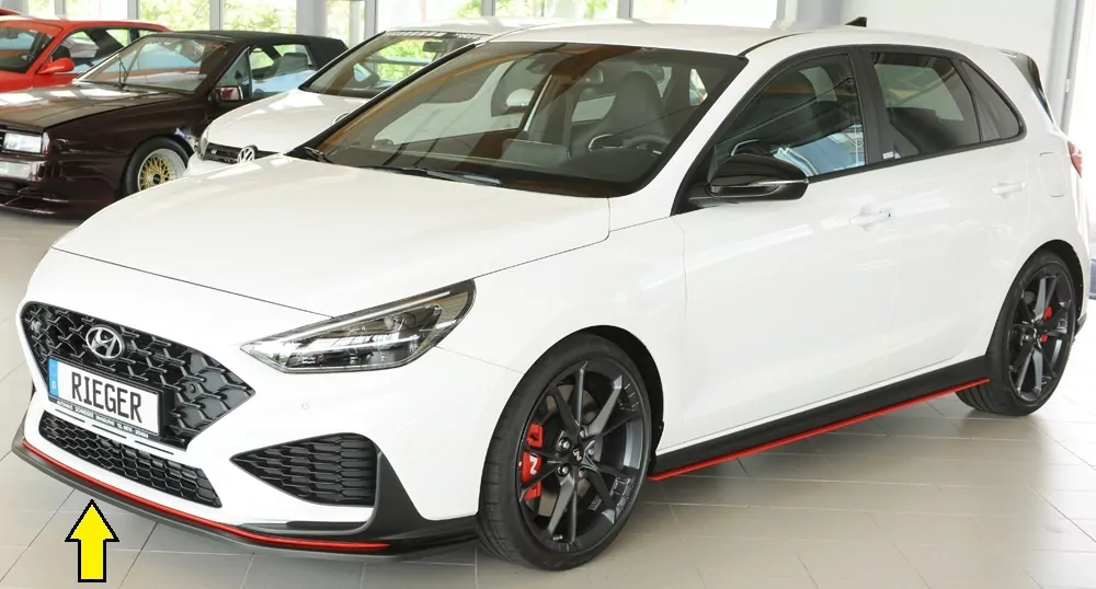 Rieger Spoilerschwert matt schwarz für Hyundai i30 N-Performance  (PDE) 5-tür. (Schrägheck) 05.21- (ab Facelift)