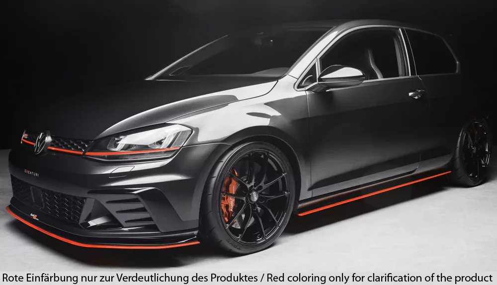 Rieger Seitenschwelleransatz für VW Golf 7 R-Line | 3-tür. 02.17- (ab Facelift) nur für Clubsport u. R-Line Seitenschweller