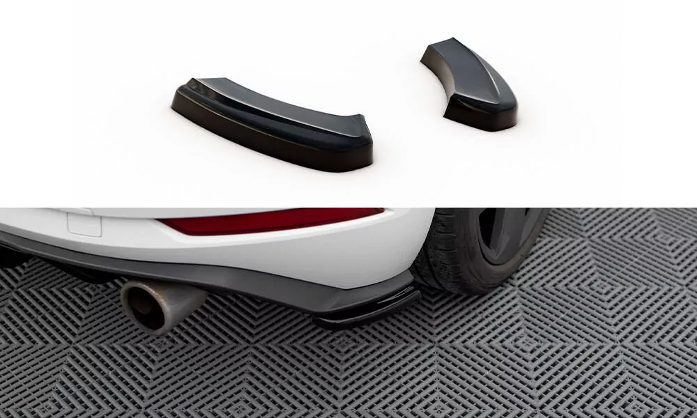 Heck Ansatz Flaps Diffusor Passend Für Diffusor Passend Für VW GOLF 7 GTI FL Schwarz Hochglanz Schwarz Hochglanz