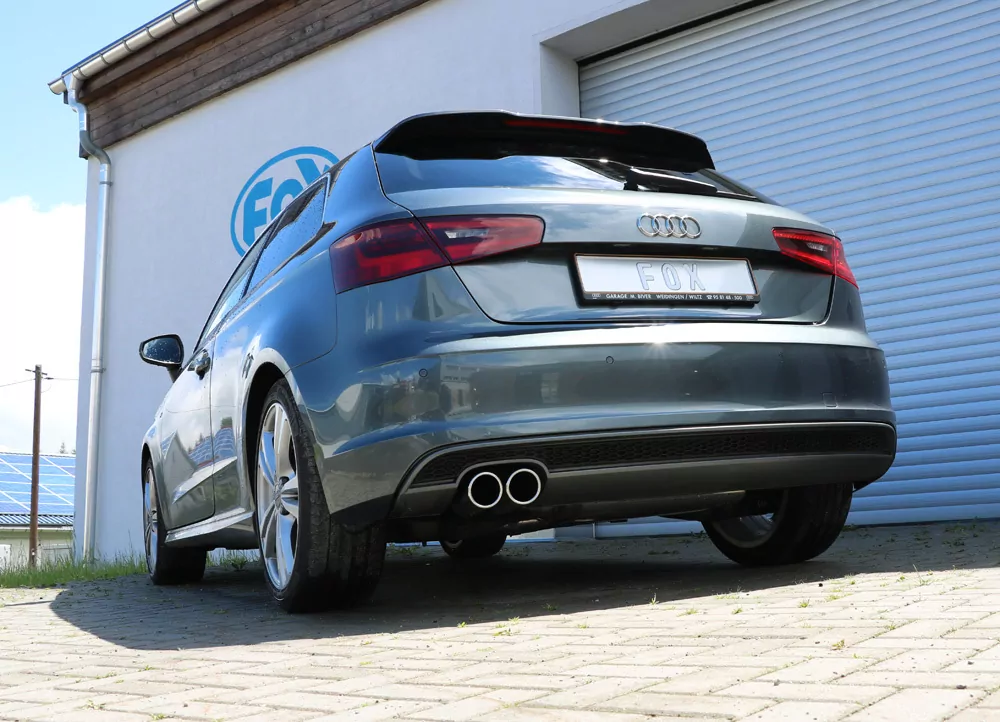Audi A3 - 8V 3-türer + S-Line  Endschalldämpfer einseitig - 2x80 Typ 16