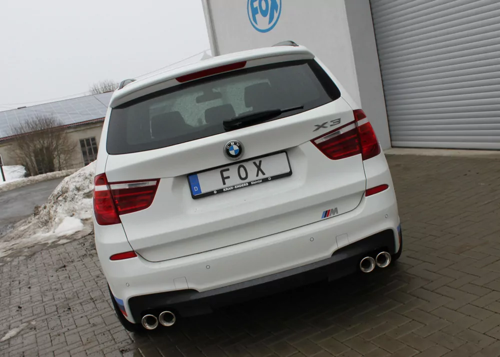 BMW X3 F25 - 35i/ 35d  Endschalldämpfer Ausgang rechts/links - 2x90 Typ 17 rechts/links