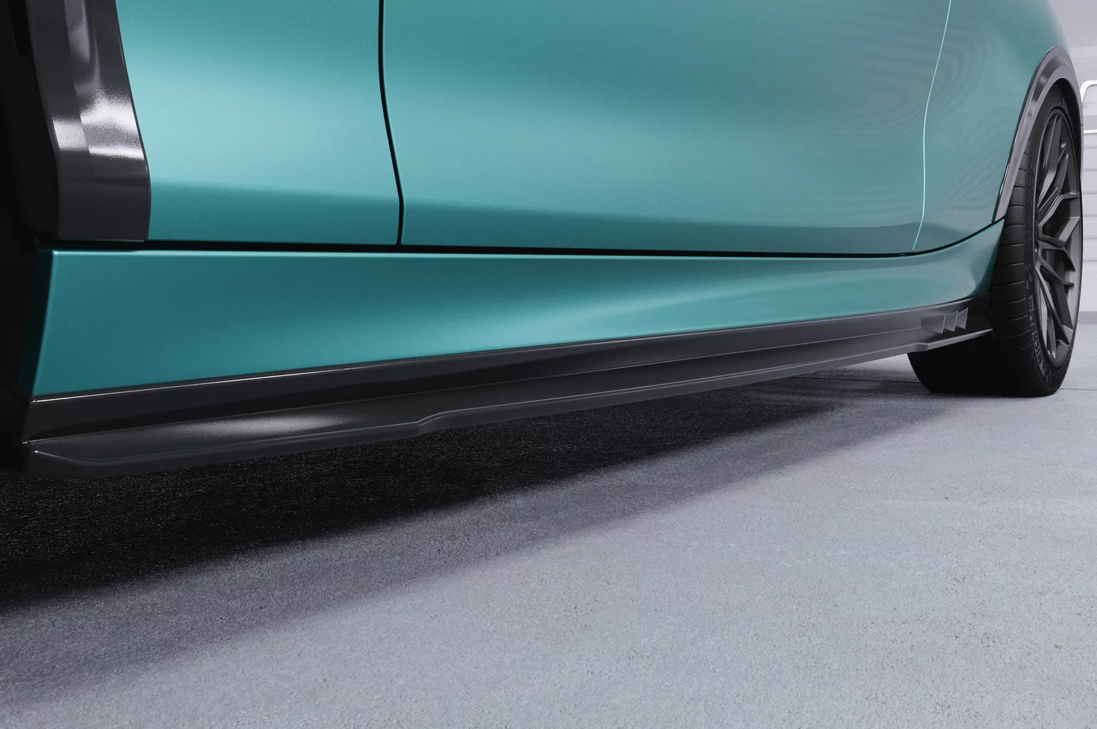 Seitenschweller für BMW 2er F22/F23 SS492 Schwarz Strukturiert