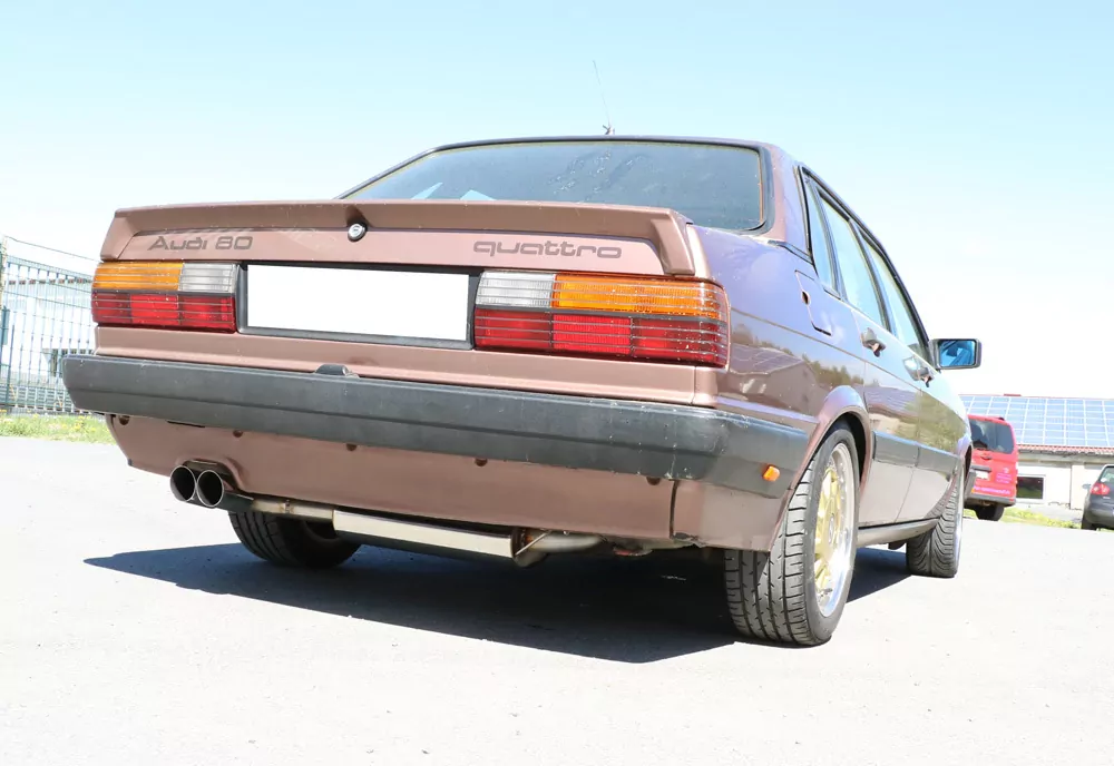 Audi 80/90 Typ 85 quattro Vorfacelift  Endschalldämpfer - 2x76 Typ 14
