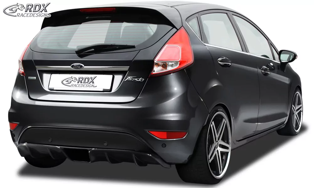 RDX Heckansatz für FORD Fiesta MK7 JA8 JR8 (2008-2012 & Facelift 2012+) Heckeinsatz Heckblende Diffusor