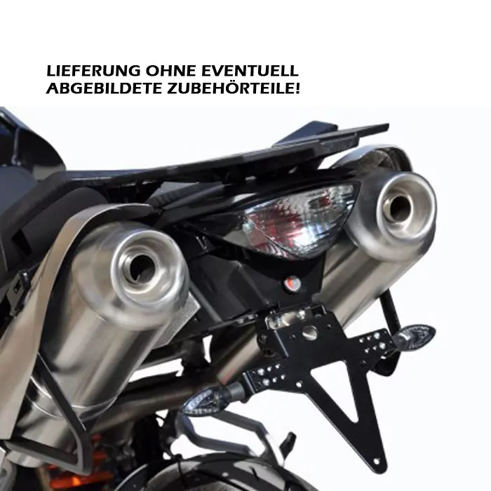 Kennzeichenhalter Ktm Supermoto 950/990 Sm/t/r, Bj. 08-14, Verstellbar, Inkl. Reflektorhalter