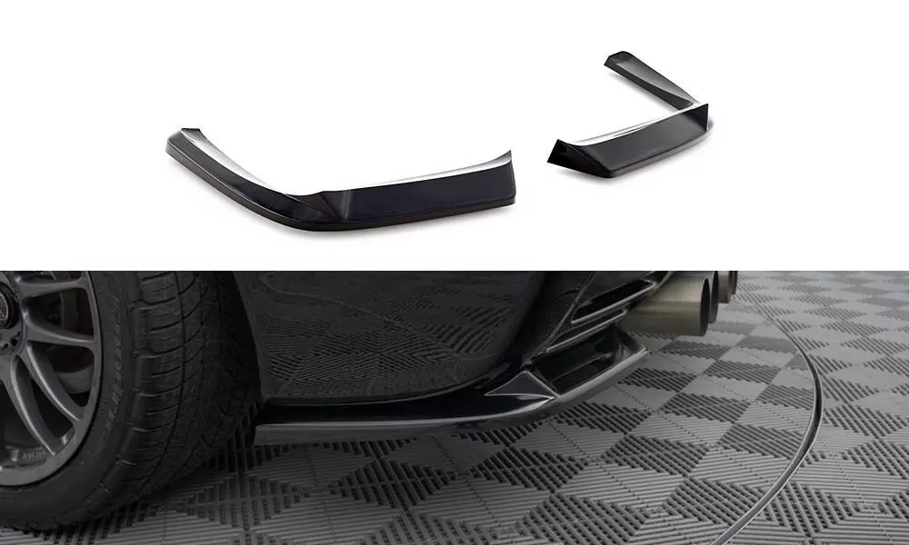 Heck Ansatz Flaps Diffusor Für Chevrolet Corvette C5 Schwarz Hochglanz