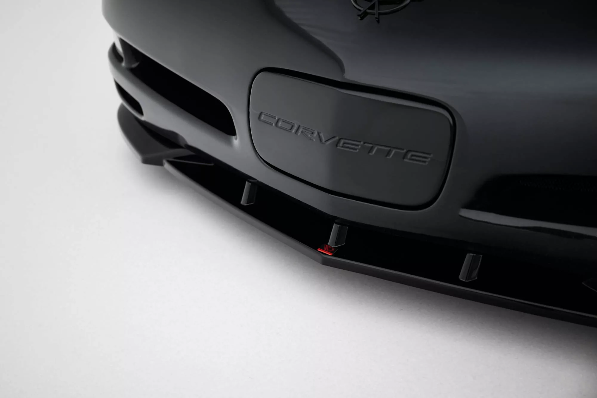 Front Ansatz Für Chevrolet Corvette C5 Schwarz Hochglanz