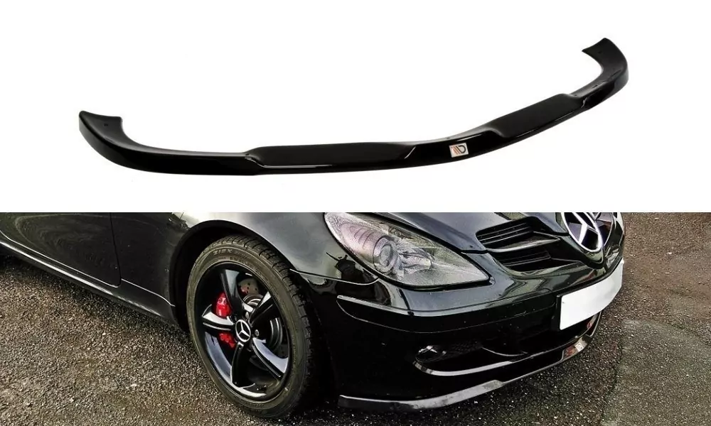 Front Ansatz Passend Für Passend Für MERCEDES SLK R171 STANDARD STOßSTANGE Schwarz Hochglanz Schwarz Hochglanz