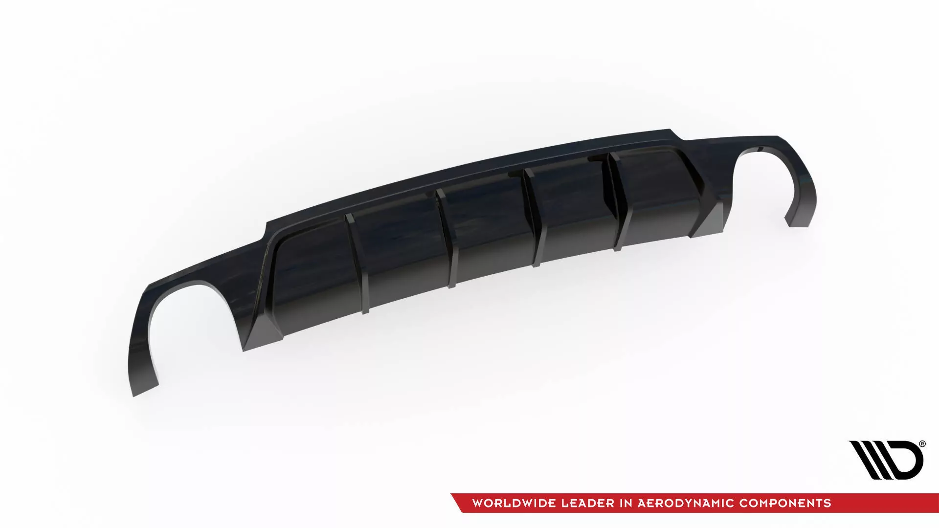 Diffusor Heck Ansatz V.2 Für Volkswagen Scirocco R Mk3 Schwarz Hochglanz