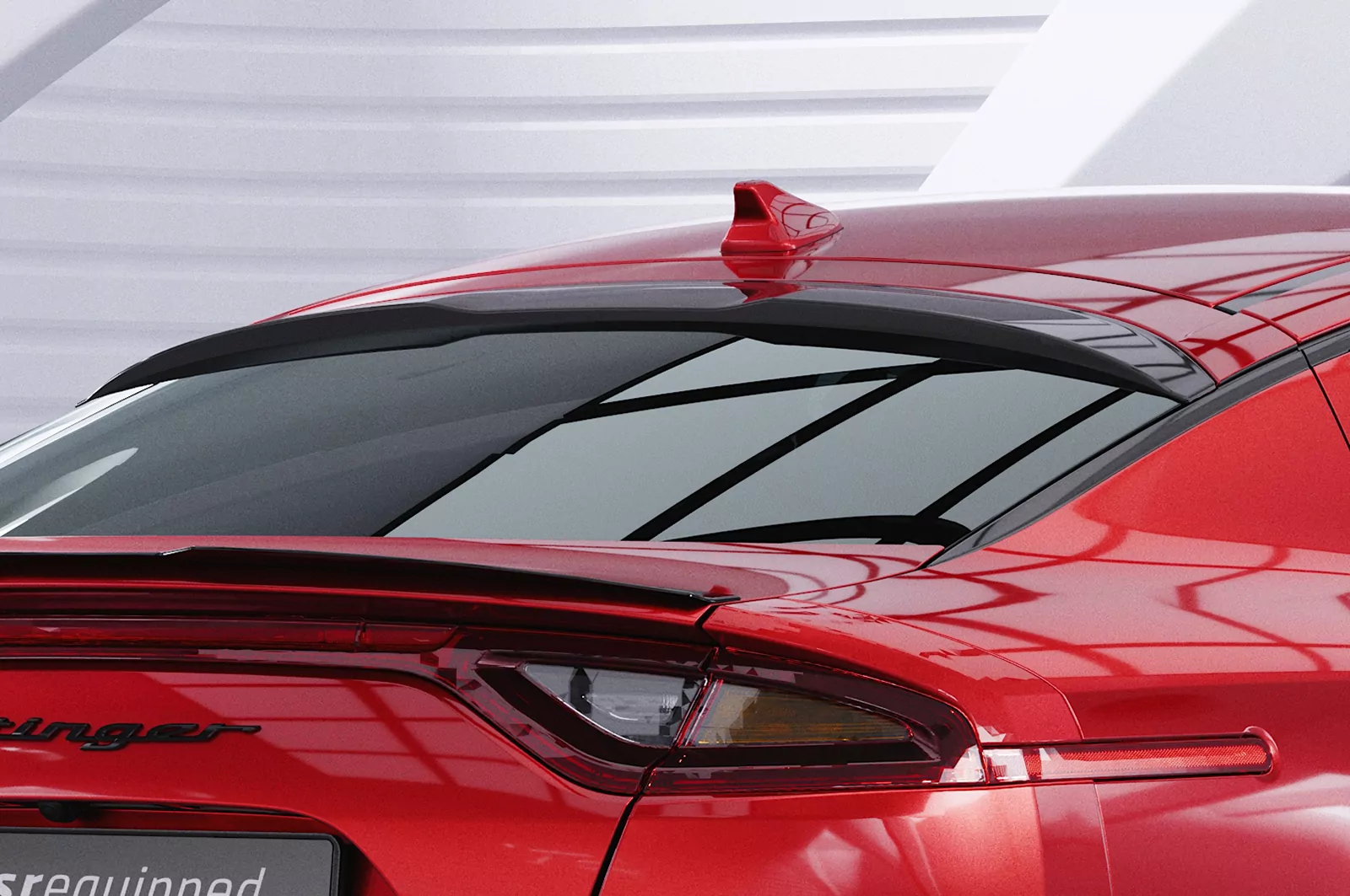 Heckscheibenblende für Kia Stinger GT HSB089 Carbon Look Hochglanz