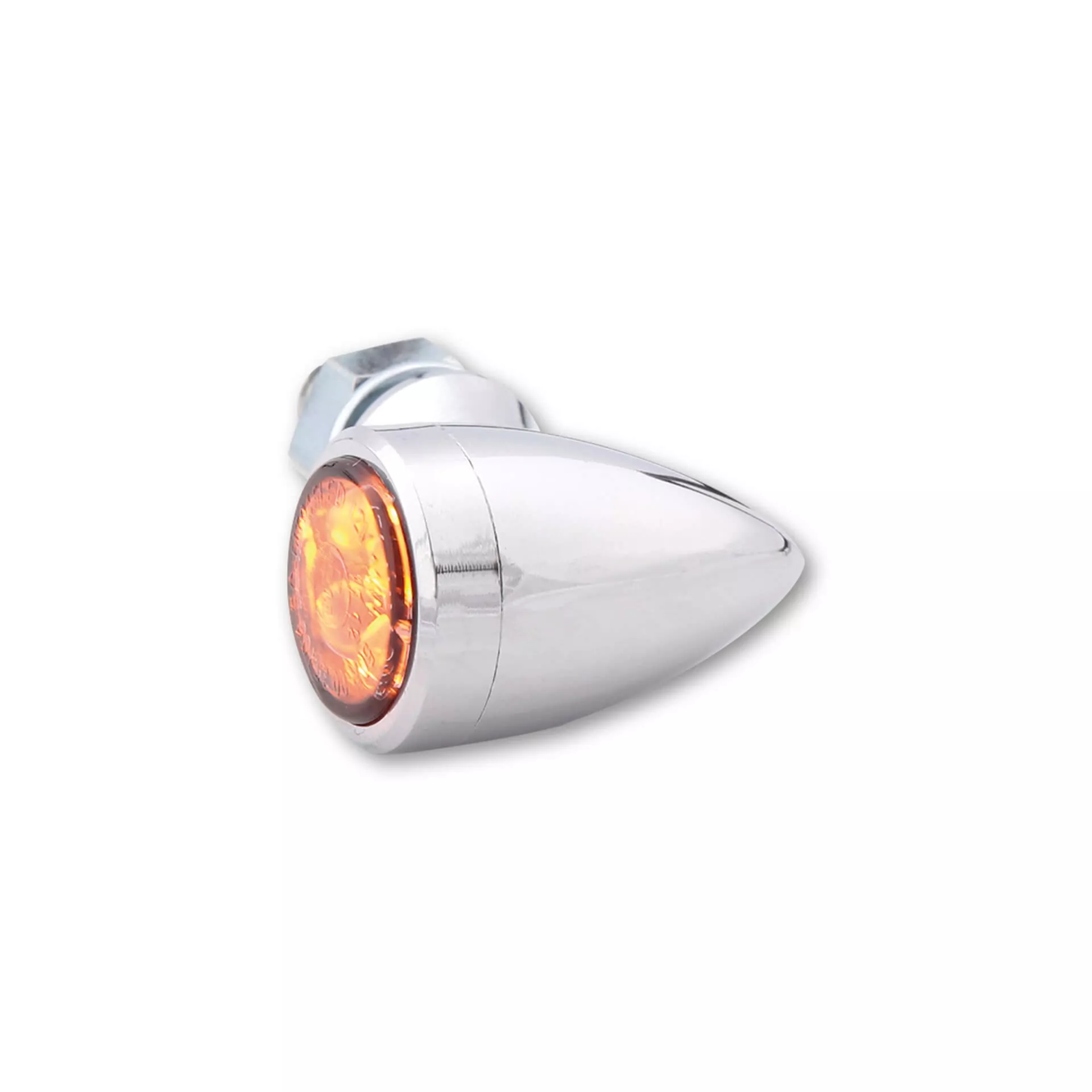 HIGHSIDER Smart Sixteen-Bullet LED Blinker Gehäuse Chrom / Linse Rauchgrau (Paar), Vorn & Hinten