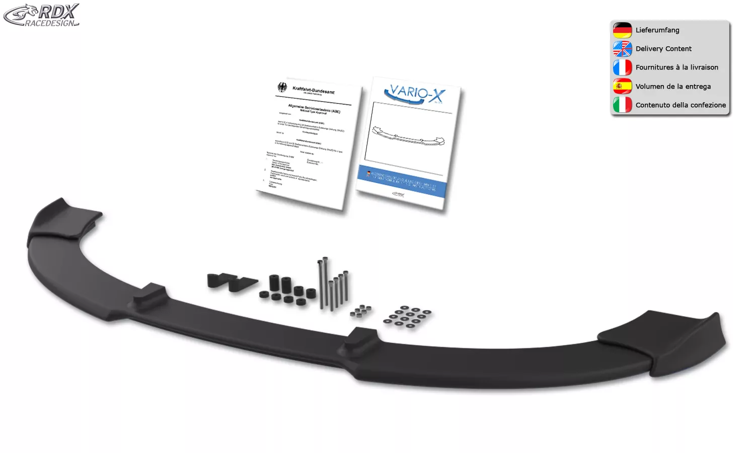 RDX Frontspoiler VARIO-X für OPEL Corsa D -2010 OPC-Line Frontlippe Front Ansatz Vorne Spoilerlippe