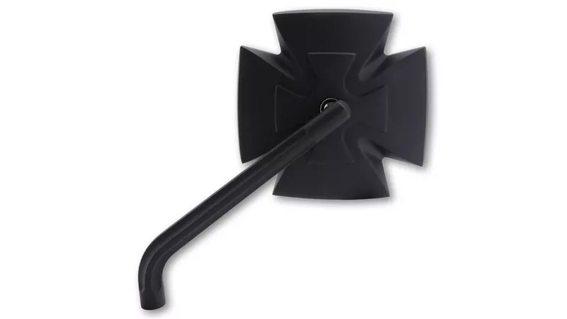 HIGHSIDER pro Handlebar Mirror Iron Cross Black (Pair)