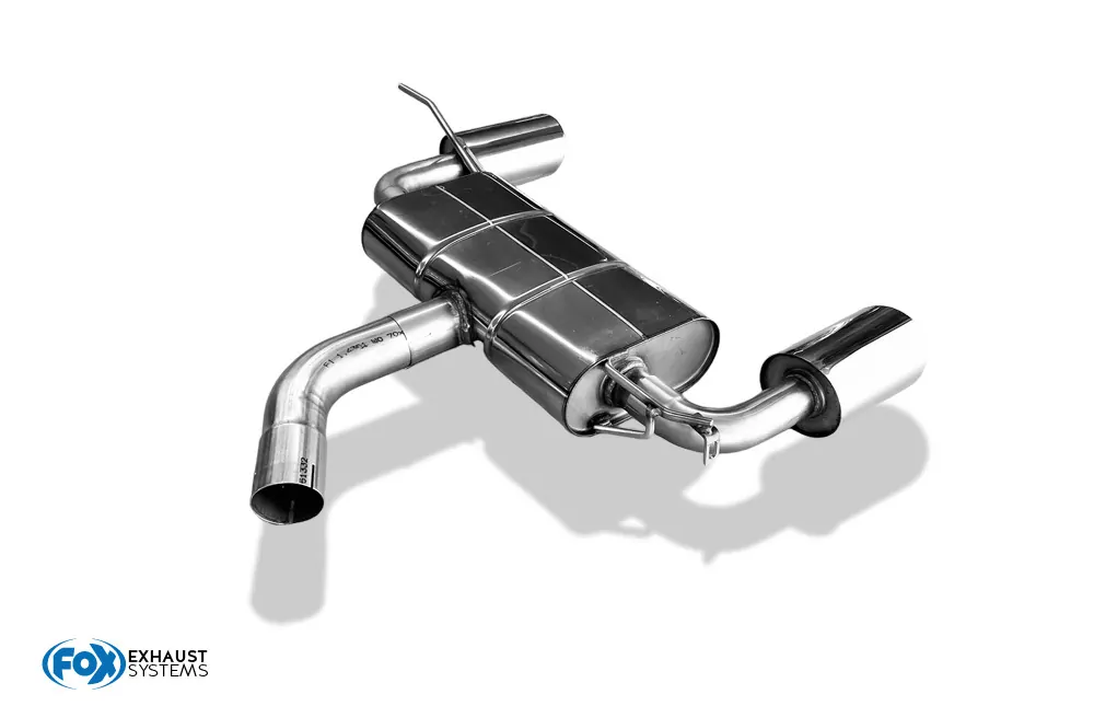 Audi A3 - 8P Sportback  Endschalldämpfer Ø70mm Ausgang rechts/links - 129x106 Typ 32 rechts/links