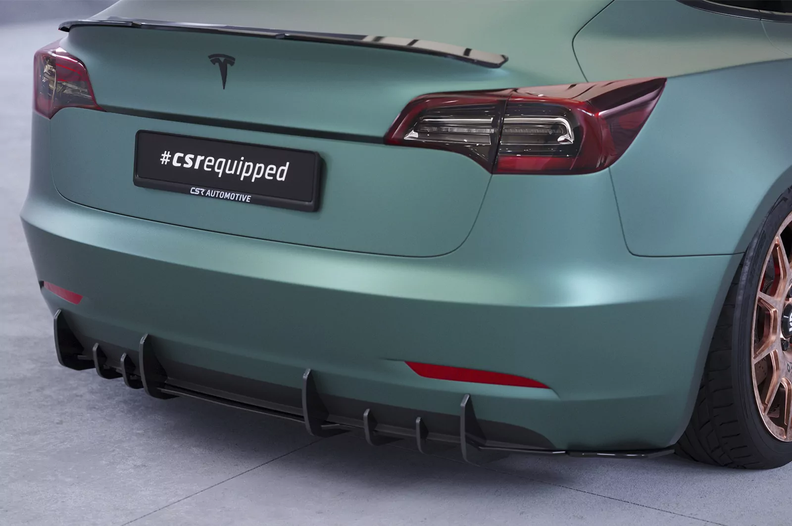 Racing Diffusor / Heckansatz für Tesla Model 3 HA412