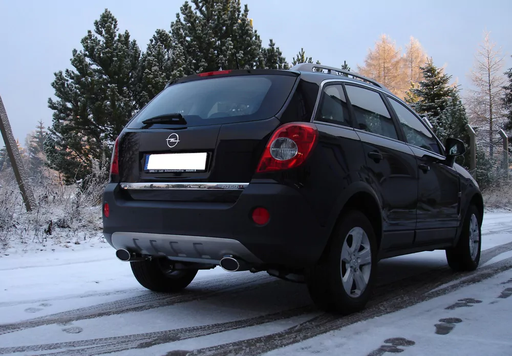 Opel Antara  Endschalldämpfer quer Ausgang rechts/links - 140x90 Typ 33 rechts/links