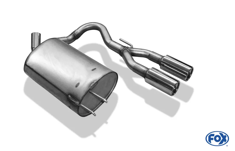 Renault Twingo C06  Endschalldämpfer Ausgang mittig - 2x76 Typ 13