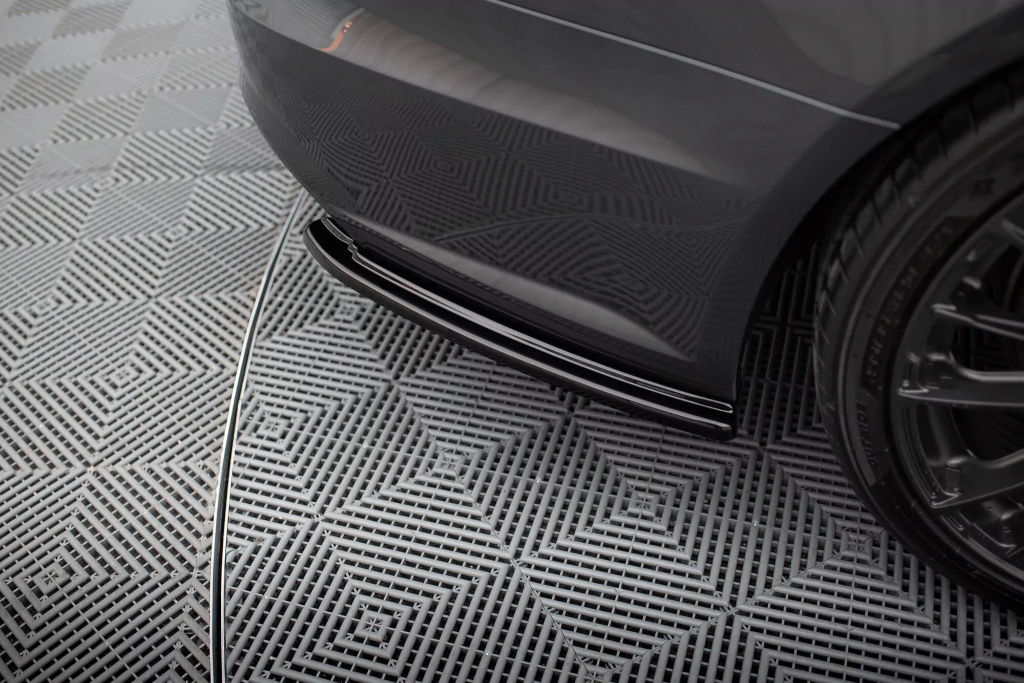 Heck Ansatz Flaps Diffusor Passend Für Diffusor Passend Für Audi A6 C7 Avant S-line/ S6 C7 FL Schwarz Hochglanz Schwarz Hochglanz