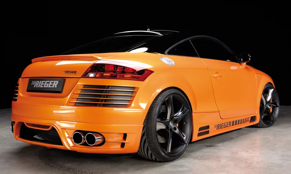 Rieger Seitenschweller rechts  matt schwarz für Audi TT (8J) Coupé 09.06-