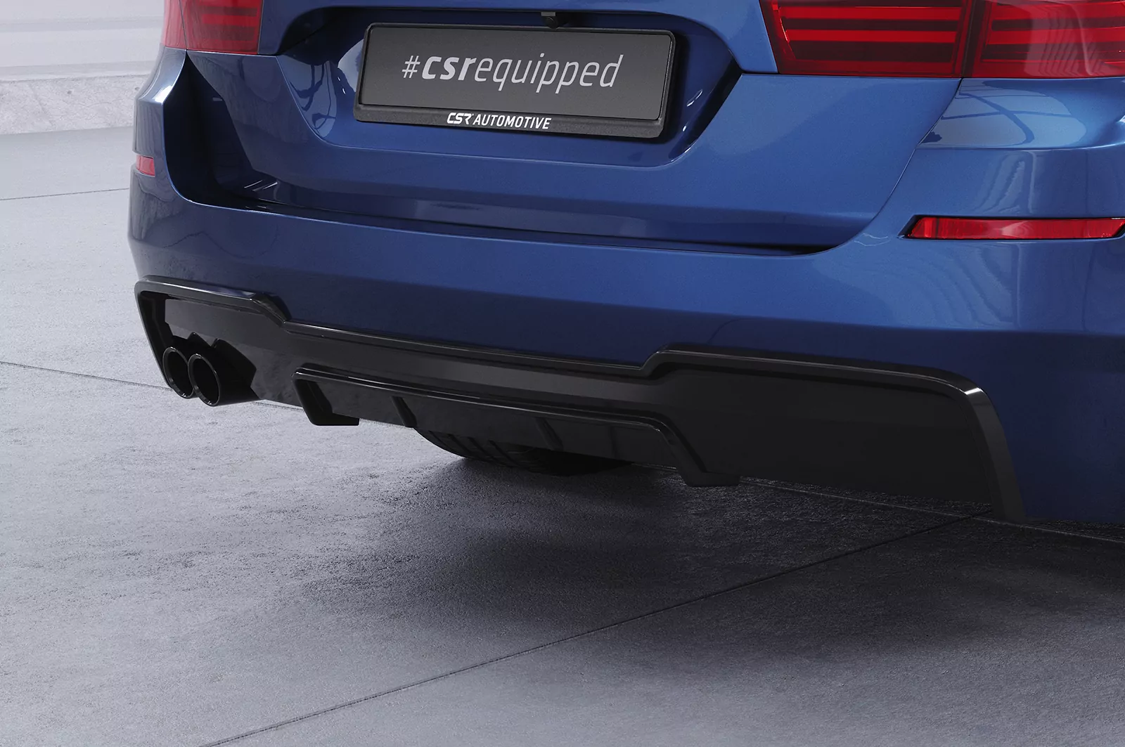 Heckansatz für BMW 5er F10 / F11 HA264 Strukturiert (schwarz matt)